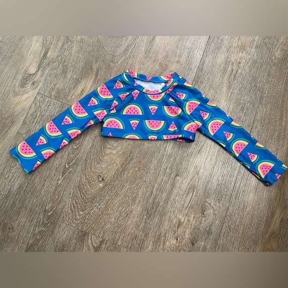 Cat & Jack watermelon long sleeve bikini size 2t - Picture 3 of 6